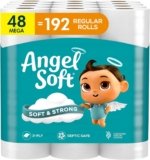 Angel Soft Toilet Paper, 48 Mega Rolls = 192 Regular Rolls, Soft and Strong Toilet Tissue