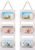 DLQuarts 5×7 Hanging Picture Frames Collage Wall Decor, 3-Frame Set, 3.5×5 with Mat or 5×7 Without Mat, Rustic Solid Wood Photo Frame Pack of 2 Vintage White