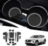 2024 Tucson Door Slot Mats,for Hyundai Tucson 2022-2024 Accessories Center Console Liner Mats Compatible with 2022 2023 2024 Hyundai Tucson SE/SEL/XRT/Limited/N Line (15PCS/Sets)