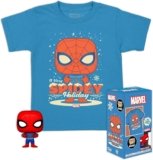 Funko Pocket POP! & Tee: Marvel-Holiday Spiderman – Spider-Man – Medium – (M) – Marvel Comics – T-Shirt – Clothes With Collectable Vinyl Minifigure – Gift Idea – Figure and Short Sleeve Top for Adults