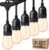 Svater Outdoor String Lights 150FT, E26 Socket, 48pcs S14 Shatterpoof Bulbs, 1 Watt Dimmable 2700K Warm White, IP65 Waterproof Commercial Grade Patio Lights(3 Pack X 50FT)