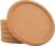 Cork Coasters for Drinks Absorbent – 6 Pcs 4 Inch Cork Coasters with Lip Heat Resistant Reusable Drink Coaster Set Extra Thick Cork Coasters Perfect for Cups Glasses Mugs