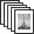 upsimples 11×14 Picture Frame Set of 5, Display Pictures 8×10 with Mat or 11×14 Without Mat, Wall Gallery Photo Frames, Black
