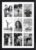 Golden State Art, 13.6×19.7 Black Photo Wood Collage Frame with Real Glass and White Displays (9) 4×6 Pictures