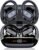 Wireless Earbuds Bluetooth 5.4 Headphones 75H Playtime Stereo Deep Bass Sports Ear Buds with Earhooks, LED Display Bluetooth Earbuds with 4 ENC Mic, IP7 Waterproof Earphone for Workout/Running, Black