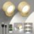 LED Wall Sconces, Wall Mounted Lamp 2 Pcs with Remote Rechargeable Battery Operated, 3 Color Temperatures & Dimmable Wall Lights Magnetic 360° Rotation Wireless Light