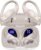 PocBuds Bluetooth Headphones Wireless Earbuds 80hrs Playtime Wireless Charging Case Digital Display Sport Ear buds with Earhook Deep Bass IPX7 Waterproof Over-Ear Earphones for Phone Laptop Pearl Gray