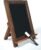 Better Office Products Framed Tabletop Chalkboard Sign, 9.5″ x 14″, Rustic Wood Frame, Small Magnetic Chalkboard, Built-in Ledge and Folding Stand, One White Chalk Marker Included,(Rustic Brown)