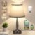 Kakanuo Touch Table Lamp for Bedroom, Small Bedside Lamp with USB C Charging Port, 3 Way Dimmable Touch Control Nightstand Lamp for Living Room and Office, LED Bulb Included