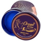 OCEAN VIEW DEEP WAVES POMADE- Water-Based Hair Cream for 360 Wave Training and Wolfing- Silky Smooth Application and Styling, Strong Hold, Easy Wash- Waver and Barber Accessories – 4oz Tin Can