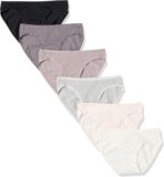 Amazon Essentials Women’s Cotton Bikini Brief Underwear (Available in Plus Size), Multipacks