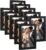 HappyHapi 4×6 Picture Frames Set of 10, Tabletop or Wall Display,Multi Photo Frames Collage for Photos, Paintings, Landscapes, Posters, Artwork (Black)