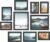 SONGMICS Picture Frames, Collage Picture Frames Set of 10, Two 8×10, Four 5×7, Four 4×6, Photo Frame for Wall Gallery Decor, Table Display, Glass, Ink Black