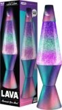Lava® Lamp – 14.5″ Polar Glimmer – The Original Motion Light – Silver Glitter, Multicolor Base and Globe – Item #2048 (Amazon Exclusive)