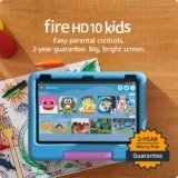 Amazon Fire HD 10 Kids tablet (newest model) ages 3-7 | Bright 10.1″ HD screen with included ad-free and exclusive content, robust parental controls, 13-hr battery, 32 GB, Blue