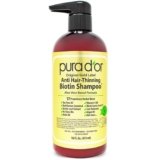 PURA D’OR 16 Oz Original Gold Label Anti-Thinning Biotin Shampoo Natural Earthy Scent, CLINICALLY TESTED Effective Results, Herbal Hair Thickening Products, 3-1 Wash, Women & Men, Color Treated Hair
