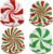CIEOVO 60 Count Christmas Disposable Plates, Christmas Christmas Candy Cane Party Paper Plates Dinner Dessert for Christmas Holiday New Year Birthday Party Supplies