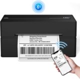 Bluetooth Thermal Shipping Label Printer,Wireless 4×6 Shipping Label Printer for Shipping Packages,Support iPhone iPad Android Windows & Mac,Used for Amazon, Ebay,Shopify, Etsy, USPS.