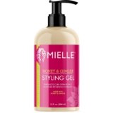 Mielle Organics Honey & Ginger Hair Gel – Styling Gel for Enhanced Curl Definition and Frizz Reduction – Enriched with Aloe & Babassu Oil to Nourish Dry, Curly or Frizzy Hair (13 Fl Oz)