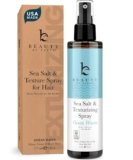 Beauty by Earth Sea Salt Spray for Men & Women – Texture Hair Spray for Adding Volume & Beachy Waves, USA Made with Organic Ingredients