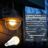 Torkase Outdoor Dusk to Dawn Light Bulbs- No Timer Required, 12W(100W Equivalent), 3000K Warm White, E26 A19 Automatic Sensor LED Bulbs, Built-in Photocell Detector for Boundary, Garage, Patio