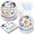 First Trip Around the Sun Birthday Party Decorations, 120Pcs Outer Space Party Themed 1st Space Party Supplies Disposable Tableware Includes Paper Plates, Napkins, Cups and Straws | Serves 24