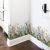 Big Plant Grass Wall Corner Stickers Flowers with Butterflies Base Board Skirting Line Wall Decals for Bedroom Living Room Staircase Kitchen