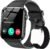 Smart Watch for Men Women – 1.85”HD Screen with Make and Answer Calls, with AI Voice Assistant, SpO2/Heart Rate/Sleep Monitor, 100+ Sports Modes, Smartwatch for Android and iOS (2 Straps)
