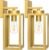 BesLowe 2-Pack Outdoor Wall Light Fixtures, Exterior Waterproof Wall Lanterns, Porch Sconces Wall Mounted Lighting with E26 Sockets & Glass Shades, Modern Wall Lamps for Patio Front Door, Gold