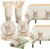 Easter Party Supplies Decorations,147 Pcs Disposable Easter Tableware Set,Easter Themed Dinnerwares with Rabbit Plastic Tablecloth Knives Fork,Paper Plates Napkin Cups for Easter Decorations,Birthday