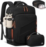 MATEIN Personal Item Backpack 18x14x8 with Shoe Compartment Detachable, Airline Approved Carry On Backpack for Travel with Electronics Case, Lightweight Luggage Bag for Spirit Airlines Fits 17″ Laptop