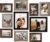LUCKYLIFE Picture Frame Set 10-Pack, Gallery Wall Frame Collage with 8×10 5×7 4×6 Frames in 3 Different Finishes