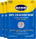 Dr. Scholl’s Dry, Cracked Skin, Ultra Hydrating Foot Mask, 3 Pairs Moisturizing Socks: Intensely Moisturizes Repairs and Softens Rough Dry Skin with Urea & Essential Oils for Dry Cracked Feet