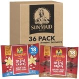 Sun-Maid Vanilla & Chocolate Yogurt Coated Raisins Variety Pack – (36 Pack) 0.5 oz Mini Snack-Size Bag – Yogurt Covered Dried Fruit Snack (Amazon Exclusive)