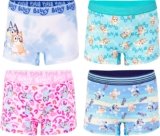 Bluey Girls’ Amazon Exclusive Panties and Girlshort with Bingo, Bandit and More, Sizes 2/3t-8