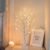 PEIDUO Artificial Tree for Easter Decorations, 2 FT Birch Tree with LED Lights, Warm White Fairy Lights Spirit Tree Lamp for Home Indoor Tabletop Christmas Decor Centerpiece, Battery Powered, Timer
