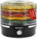 Elite Gourmet EFD319 Food Dehydrator, 5 BPA-Free 11.4″ Trays Adjustable Temperature Controls, Jerky, Herbs, Fruit, Veggies, Dried Snacks, Black