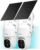 SOVMIKU 2CQ1 AI 2K Solar Security Camera Wireless Outdoor, Battery Powered,Two Way Audio,Motion Detection, 360° View,Easy to Setup,Color Night Vision,Audible Flashlight Siren,180 Days Exchange Policy