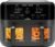 CHEFMAN 6 Quart Dual Basket Air Fryer Oven with Easy View Windows, Sync Finish, Hi-Fry, Auto Shutoff, 2 Independent 3Qt Nonstick Dishwasher Safe Frying Baskets, Digital Double Air Fryer – Black