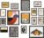 ANERZA 16 PCS Framed Eclectic Wall Art Decor, Modern Maximalist Wall Prints for Bedroom, Gallery Wall Frame Set, Bauhaus Posters for Living Room Aesthetic, Wall Collage Kit, Funky Dorm Home Decor