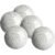 WHOLE HOUSEWARES | Decorative Balls | Decorative Balls for Centerpiece Bowls | Set of 5 | Glass Mosaic Sphere | Diameter 3″ | Modern Decorative Orbs (White)