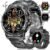 LIGE Military Smart Watch for Men(Answer/Make Call),1.43″ HD AMOLED Rugged Smartwatch for iPhone Android Phone,Fitness Watch,Black Sport Watch with 120+ Sport Modes/5ATM Waterproof