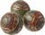 Design Toscano Peacock-Feathered Orbs Decorative Accent Balls: Set of Three