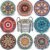 Coasters for Drinks, Set of 8 Absorbent Stone Coasters for Wooden Table, Mandala Ceramic Coasters with Cork Base, Gift for Housewarming Birthday and Family – Great Home and Dining Room Decor
