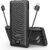 VEGER Portable Charger for iPhone Built in Cables and Wall Plug, 10000mah Slim Fast Charging USB C Power Bank, Travel Essential Battery Pack Compatible with iPhones, iPad, Samsung, and More(Black)