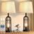 Black Table Lamps for Living Room Set of 2 – Farmhouse Lamps for Night Stands with USB A+C, Bedside Lamps for Bedroom, 24” Industrial Lamp for Living Room End Tables