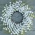 White Spring Wreath 24 Inch Artificial Spring Wreaths for Front Door Summer Floral Wreath with White Flowers Berries for Wall Porch Farmhouse Springtime Holidays