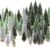 30Pcs Christmas Decorations Mini Christmas Trees, Artificial Christmas Tree Bottle Brush Trees with Wooden Base for Christmas Decor Christmas Party Home Table Craft