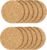 12 Pcs Cork Coaster for Drink, Absorbent Heat Resistant Reusable Tea or Coffee Coaster, Blank Coasters for Crafts,Warm Gifts Cork Coasters for Relatives and Friends.