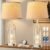 Table Lamps for Living Room Set of 2 – Farmhouse Lamps for Night Stands with USB A+C, Bedside Lamps for Bedroom, 24” Vintage Lamp for Living Room End Tables